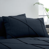 Serene Diamond Navy Slant & Dart Duvet Cover Set Serene Diamond Navy Slant & Dart Duvet Cover Set